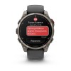Garmin Fenix 8 Pro Watch - 47 mm - AMOLED, Sapphire, Titanium, Titanium, graphite/black silicone strap
