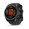 Garmin Fenix 8 Pro Watch - 51 mm - AMOLED, Sapphire, Titanium, Carbon Gray DLC, black/pebble gray silicone strap