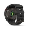 Garmin Fenix 8 Pro Watch - 51 mm - AMOLED, Sapphire, Titanium, Carbon Gray DLC, black/pebble gray silicone strap