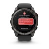 Garmin Fenix 8 Pro Watch - 51 mm - AMOLED, Sapphire, Titanium, Carbon Gray DLC, black/pebble gray silicone strap