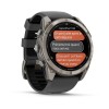 Garmin Fenix 8 Pro Watch - 51 mm - AMOLED, Sapphire, Titanium, Titanium, graphite/black silicone strap