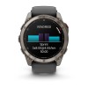 Garmin Fenix 8 Pro Watch - 51 mm - AMOLED, Sapphire, Titanium, Titanium, graphite/black silicone strap