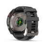 Garmin Fenix 8 Pro Watch - 51 mm - AMOLED, Sapphire, Titanium, Titanium, graphite/black silicone strap