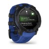 Garmin Instinct 3 AMOLED-kello - 45 mm - musta sähkösinisellä rannekkeella