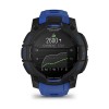 Garmin Instinct 3 AMOLED-kello - 45 mm - musta sähkösinisellä rannekkeella
