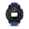 Garmin Instinct 3 AMOLED-kello - 45 mm - musta sähkösinisellä rannekkeella