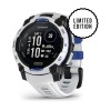 Garmin Instinct 3 aurinkokello - 45 mm - valkoinen, valkoinen/sähkösininen ranneke