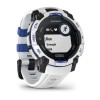 Garmin Instinct 3 aurinkokello - 45 mm - valkoinen, valkoinen/sähkösininen ranneke