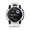 Garmin Instinct 3 aurinkokello - 45 mm - valkoinen, valkoinen/sähkösininen ranneke