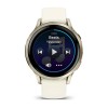 Garmin Venu 4 Watch - Lunar Gold with Ivory Silicone Strap - 41mm Case
