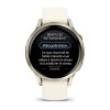 Garmin Venu 4 Watch - Lunar Gold with Ivory Silicone Strap - 41mm Case