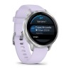 Garmin Venu 4 Watch - Silver with Periwinkle Silicone Strap - 41mm Case