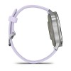 Garmin Venu 4 Watch - Silver with Periwinkle Silicone Strap - 41mm Case