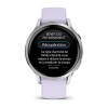 Garmin Venu 4 Watch - Silver with Periwinkle Silicone Strap - 41mm Case