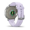 Garmin Venu 4 Watch - Silver with Periwinkle Silicone Strap - 41mm Case