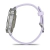 Garmin Venu 4 Watch - Silver with Periwinkle Silicone Strap - 41mm Case