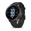 Venu 4 Garmin Watch - Gray with Black Silicone Strap - 41 mm case
