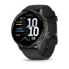 Venu 4 Garmin Watch - Gray with Black Silicone Strap - 45 mm case