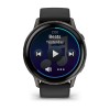 Venu 4 Garmin Watch - Gray with Black Silicone Strap - 45 mm case
