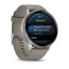 Garmin Venu 4 Watch - Silver with Gray Silicone Strap - 45mm Case