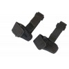Acessórios para meias aquecidas Alpenheat - 8 - Par de bolsos para bateria com velcro [AC12]