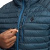 Pulover s kapuco Doudoune Approach Down Black Diamond - Midnight Blue