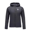 Veste First Light Hybrid pulover s kapuco Black Diamond - črn