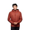 Veste First Light Hybrid pulover s kapuco Black Diamond - železno rdeča