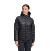 Doudoune femme Deploy Pulover s kapuco s polno zadrgo Black Diamond - črn