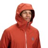 Veste Stormline Stretch Rain Shell Black Diamond - Burnt Sienna