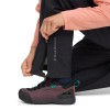Pantalon femme Stormline raztegljive dežne hlače s polno zadrgo Black Diamond – črne