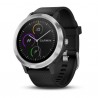 Garmin Vivoactive 3 horloge - Zilver met zwarte siliconen band