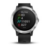 Garmin Vivoactive 3 kello - hopea mustalla silikonirannekkeella