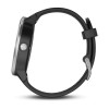 Garmin Vivoactive 3 kello - hopea mustalla silikonirannekkeella