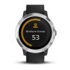 Garmin Vivoactive 3 kello - hopea mustalla silikonirannekkeella