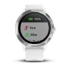 Garmin Vivoactive 3 -kello - hopea valkoisella silikonirannekkeella