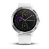 Garmin Vivoactive 3 -kello - hopea valkoisella silikonirannekkeella