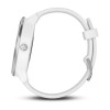 Garmin Vivoactive 3 -kello - hopea valkoisella silikonirannekkeella