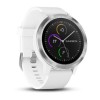 Garmin Vivoactive 3 -kello - hopea valkoisella silikonirannekkeella