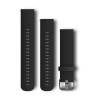 Forerunner 645 / Vivoactive 3 Garmin uhala - Silikona beltza - Beila grisa - S/M/L tamaina