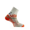 Chaussettes Double Trek Thyo - Tige courte - beige/orange