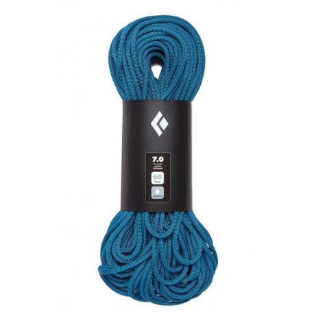 Lina alpinistyczna i wspinaczkowa 7.0 Dry Black Diamond - Aqua Blue