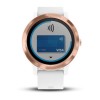 Garmin Vivoactive 3 -kello - ruusukulta valkoisella silikonihihnalla