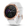 Garmin Vivoactive 3 -kello - ruusukulta valkoisella silikonihihnalla