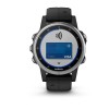 Montre Fenix 5S Plus Garmin - Silver noire avec bracelet noir