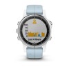 Montre Fenix 5S Plus Garmin - Silver blanche avec bracelet bleu lagon
