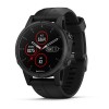 Montre Fenix 5S Plus Garmin - Black Sapphire noire avec bracelet noir