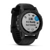 Montre Fenix 5S Plus Garmin - Black Sapphire noire avec bracelet noir
