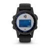 Montre Fenix 5S Plus Garmin - Black Sapphire noire avec bracelet noir