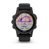 Montre Fenix 5S Plus Garmin - Black Sapphire noire avec bracelet noir